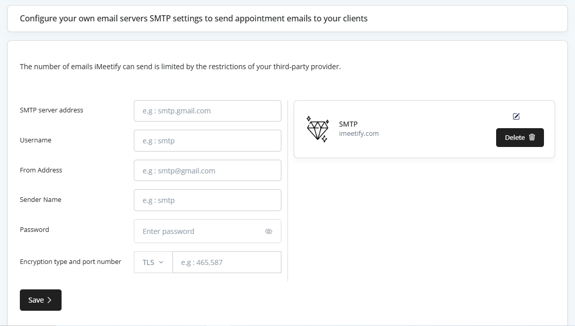 custom-smtp
